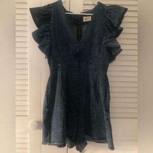 Bella Ella jean romper, size XL